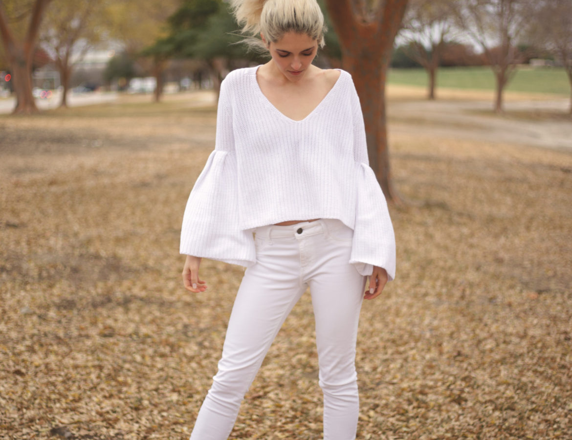 Wintry White Look